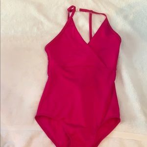 Pink Bullet Pointe X Front Leotard
